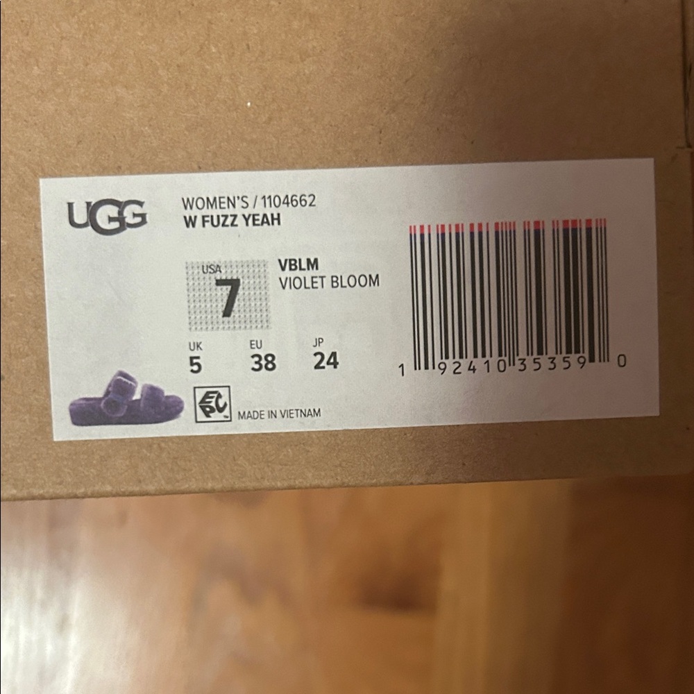 UGG Women's Fuzzy Slippers in Violet Bloom